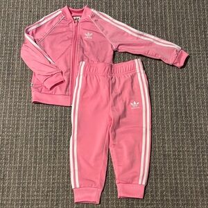 Adidas Kids Pink Sweatpants & Joggers Set